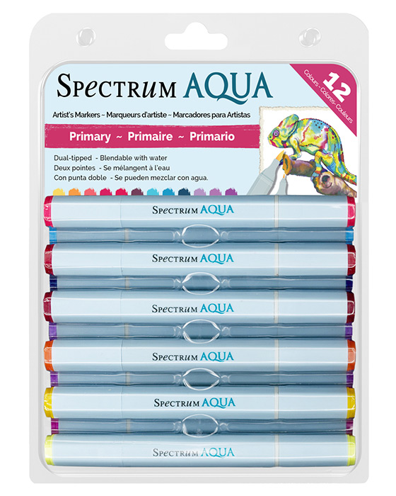 Spectrum Noir Aqua Pens 12pc Set - PRIMARY