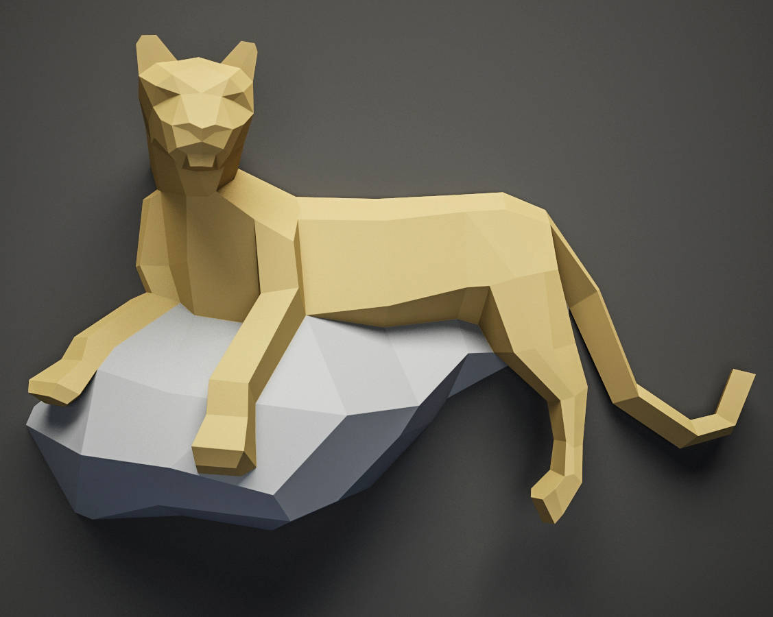 Panther on a Rock Panther on a Rock